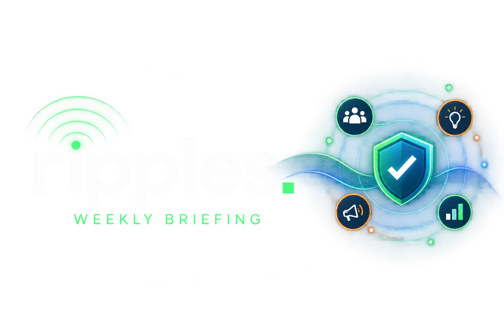Ripples - the Champions weekly briefing: insights for security champions on human risk and real world practice